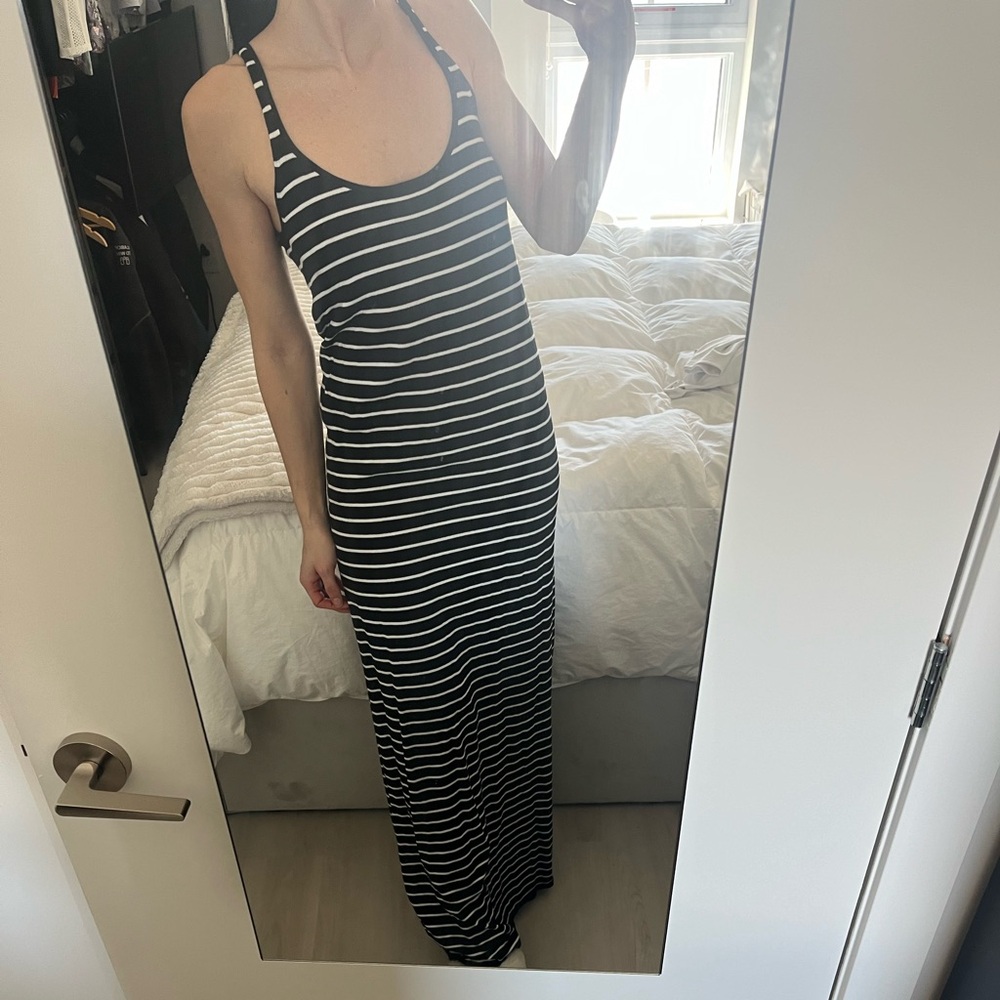 Knit Striped Maxi Dress